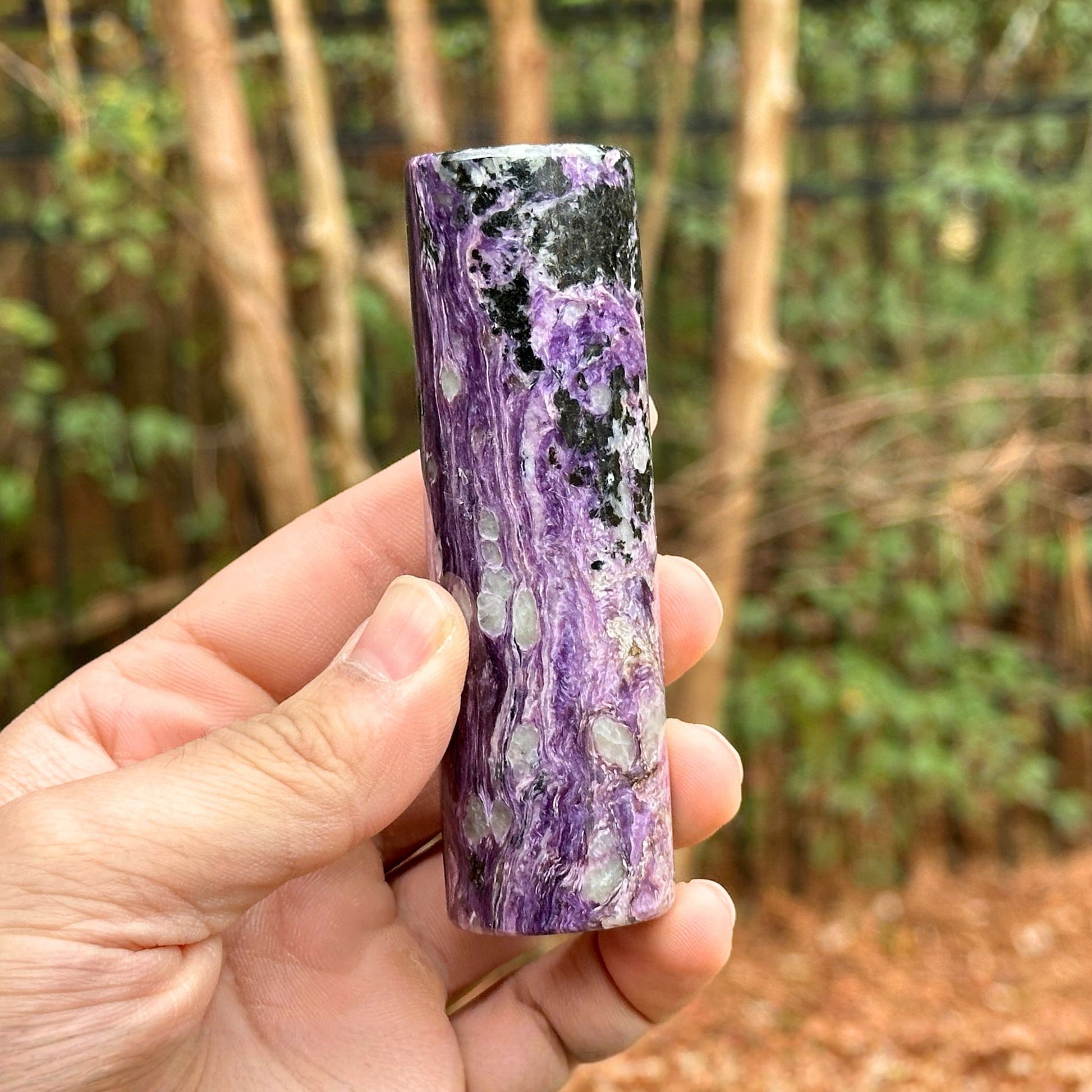 Natural Purple Polished Charoite Wand Gemstone - RSH322