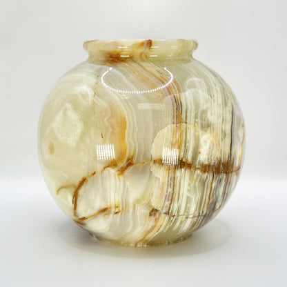 Polished Green Onyx Vase - Gem Avenue