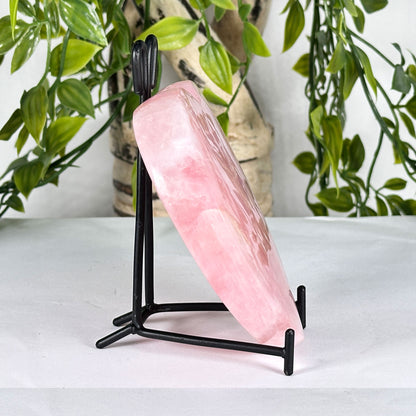 Natural Rose Quartz Crystal Heart - Gem Avenue 