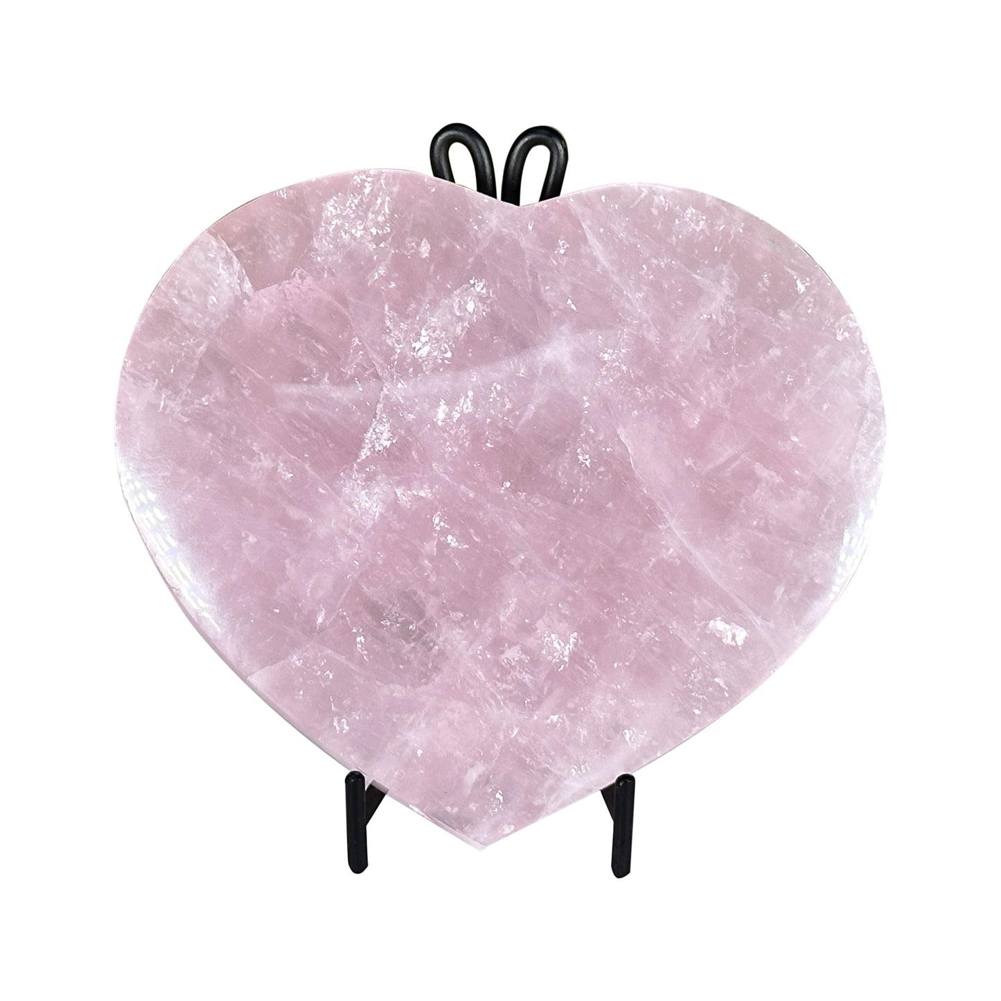 Natural Rose Quartz Crystal Heart - Gem Avenue