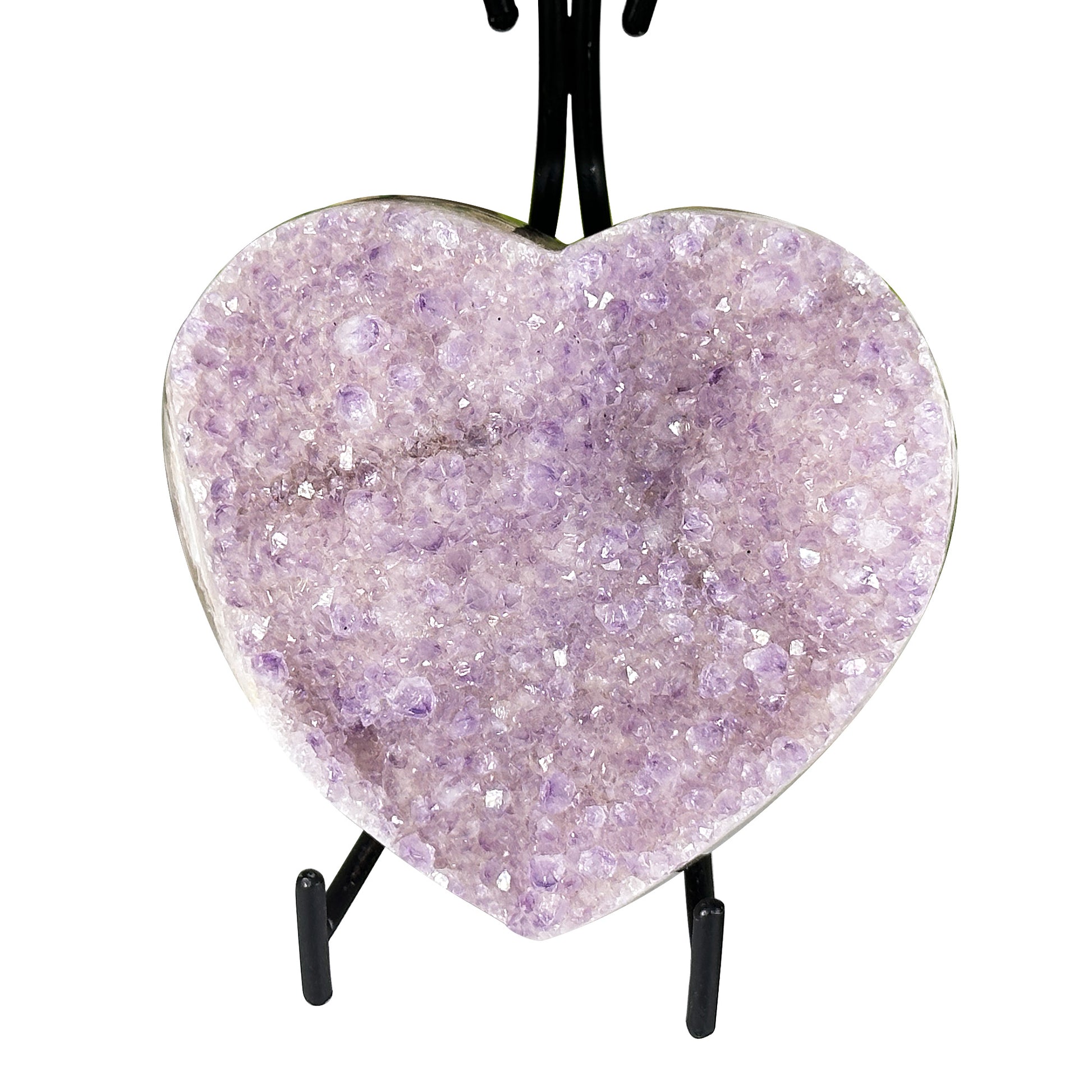 Natural Amethyst Crystal Heart - Gem Avenue