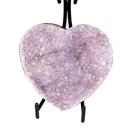 Natural Amethyst Crystal Heart - Gem Avenue