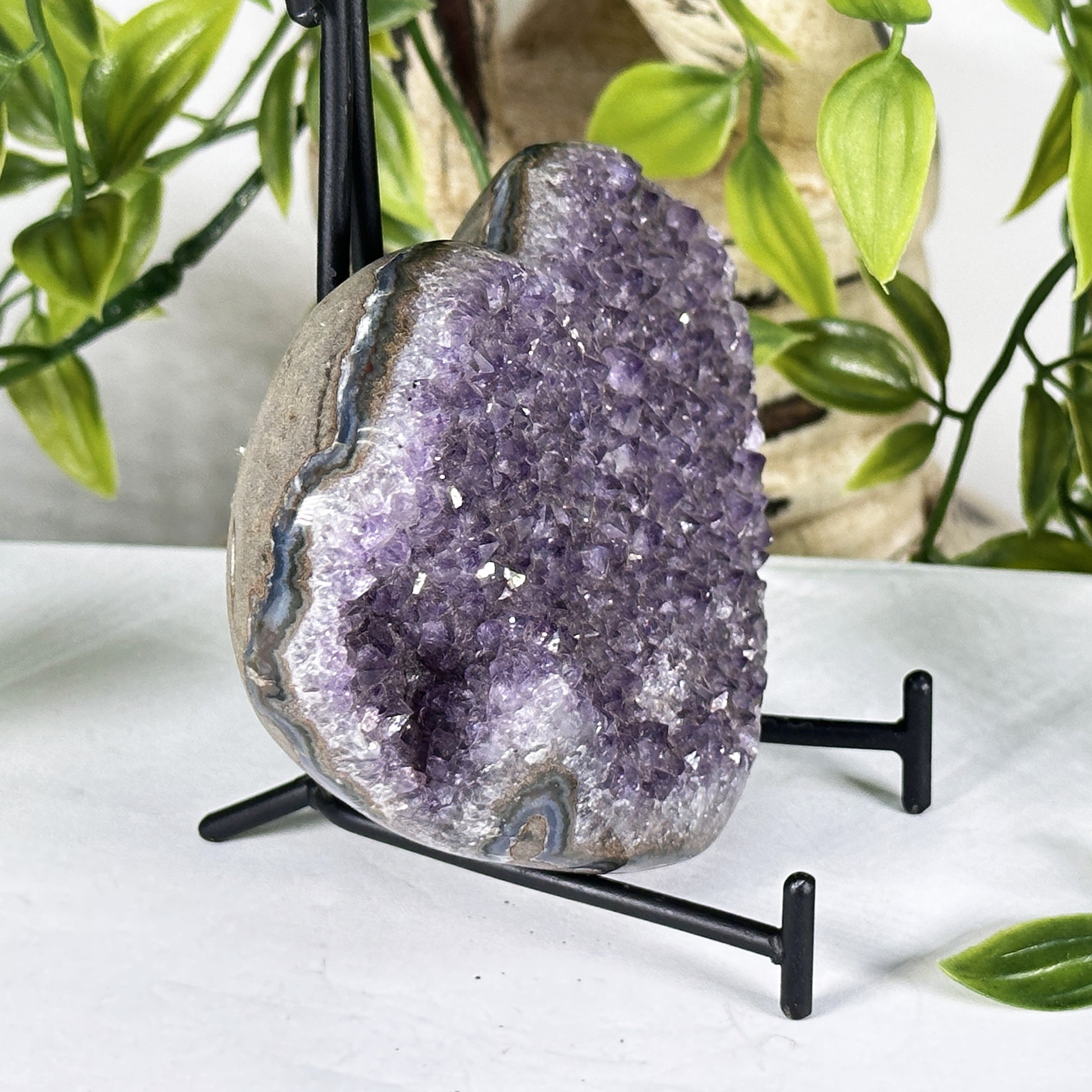 Natural Amethyst Crystal Heart - Gem Avenue