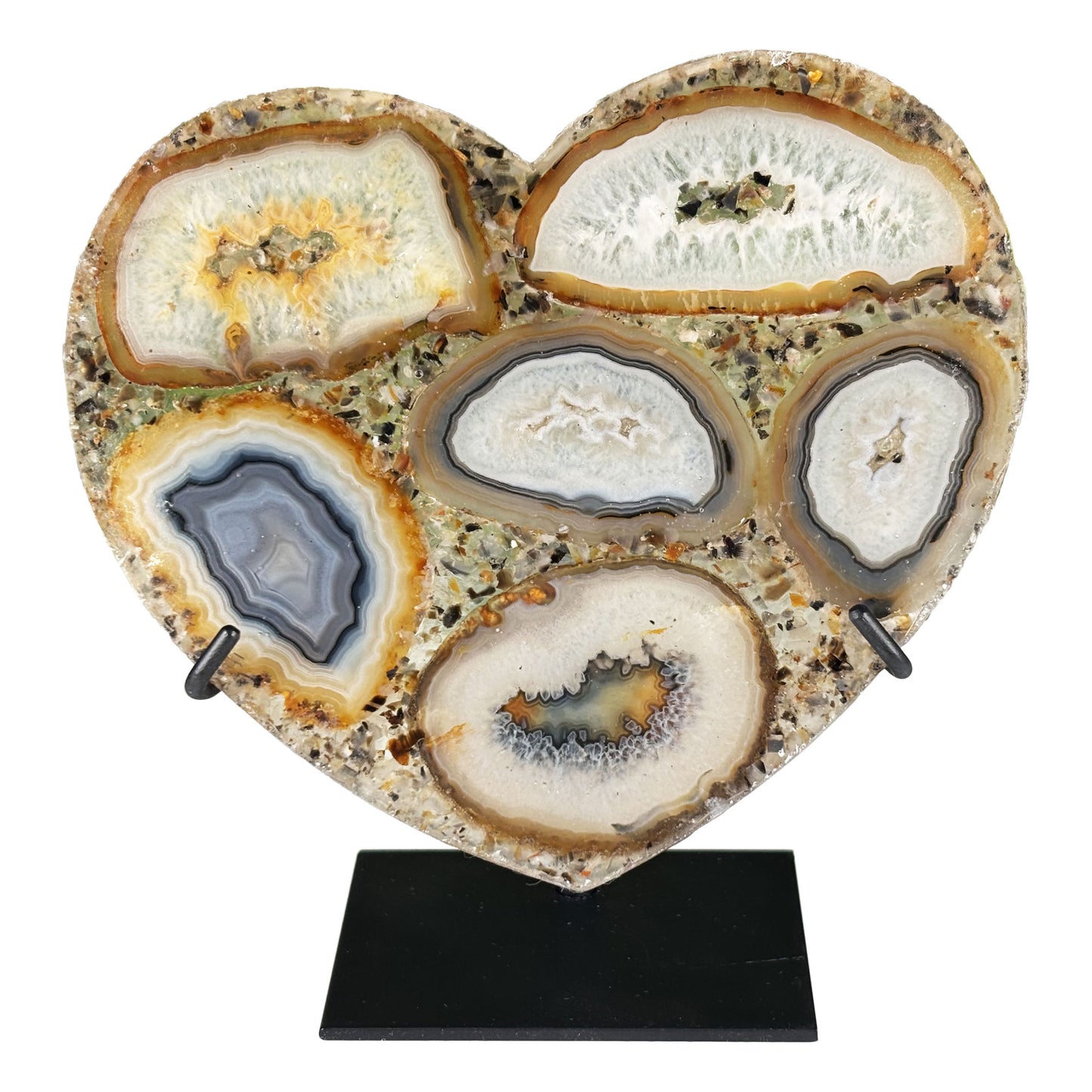 Agate Crystal Heart - Gem Avenue Retail