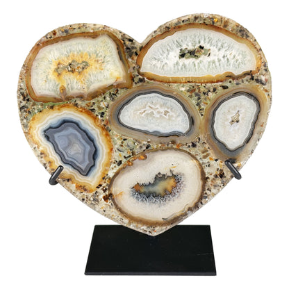 Agate Crystal Heart - Gem Avenue Retail