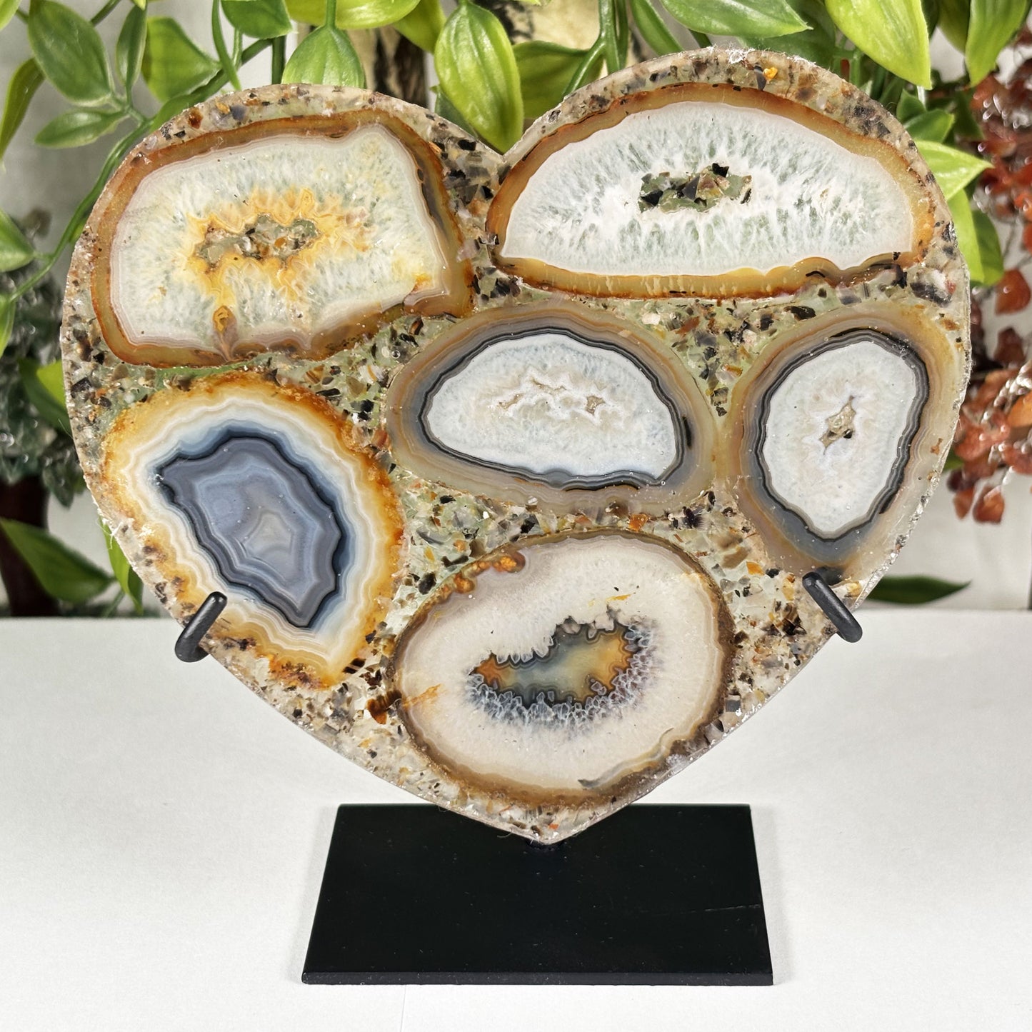 Agate Crystal Heart - Gem Avenue Retail