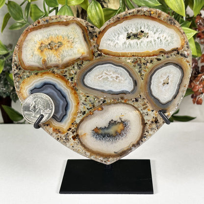 Agate Crystal Heart - Gem Avenue Retail