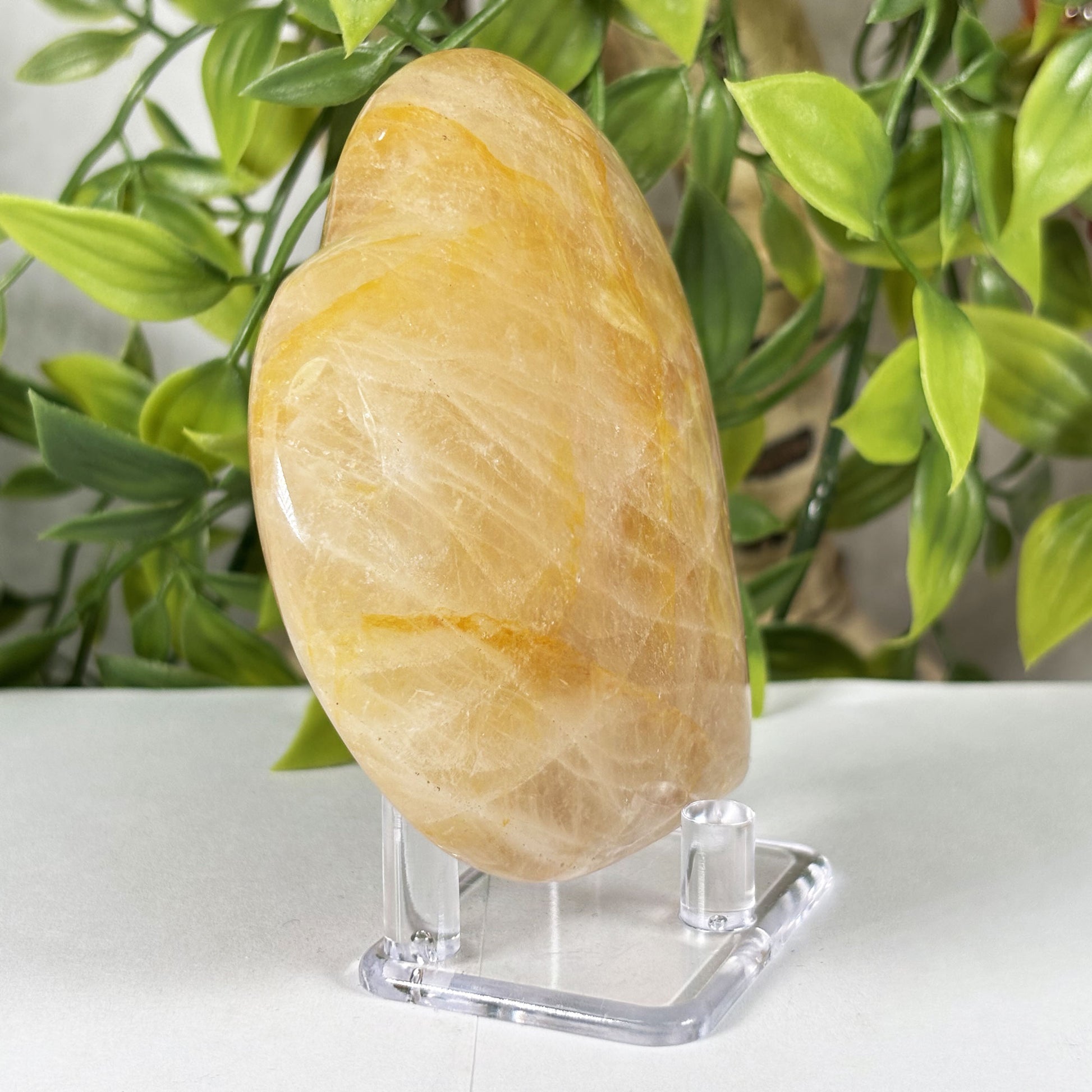 Golden Healer Quartz Crystal Gemstone Heart - Gem Avenue Retail