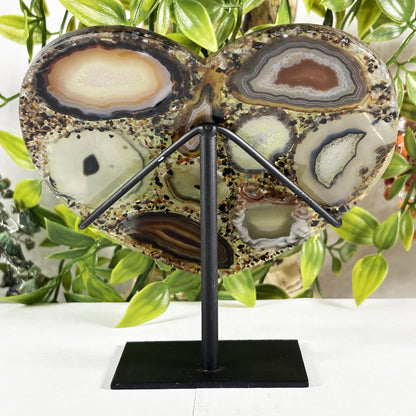 Agate Crystal Gemstone Heart - Gem Avenue Retail