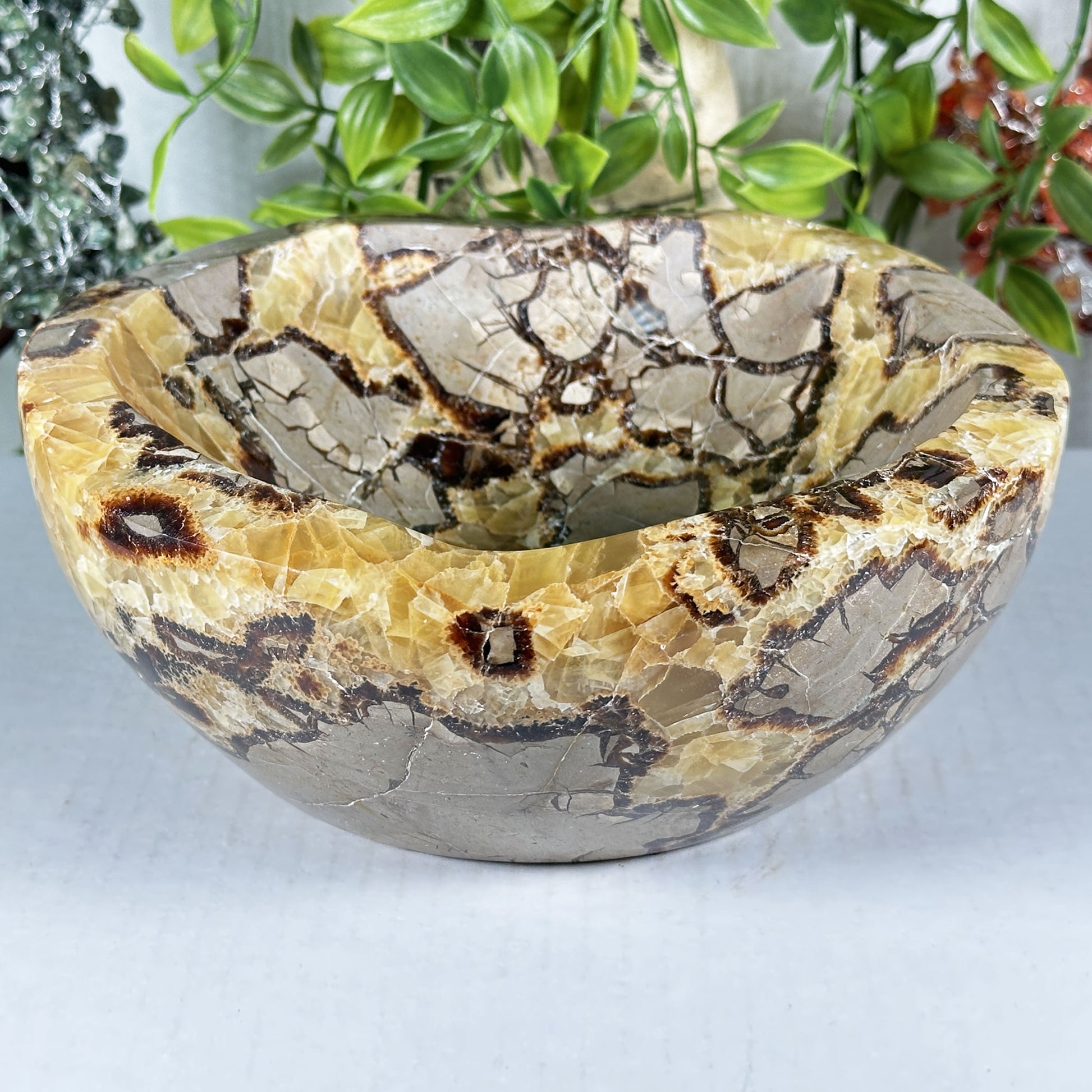 Septarian Crystal Gemstone Bowl - Gem Avenue Retail