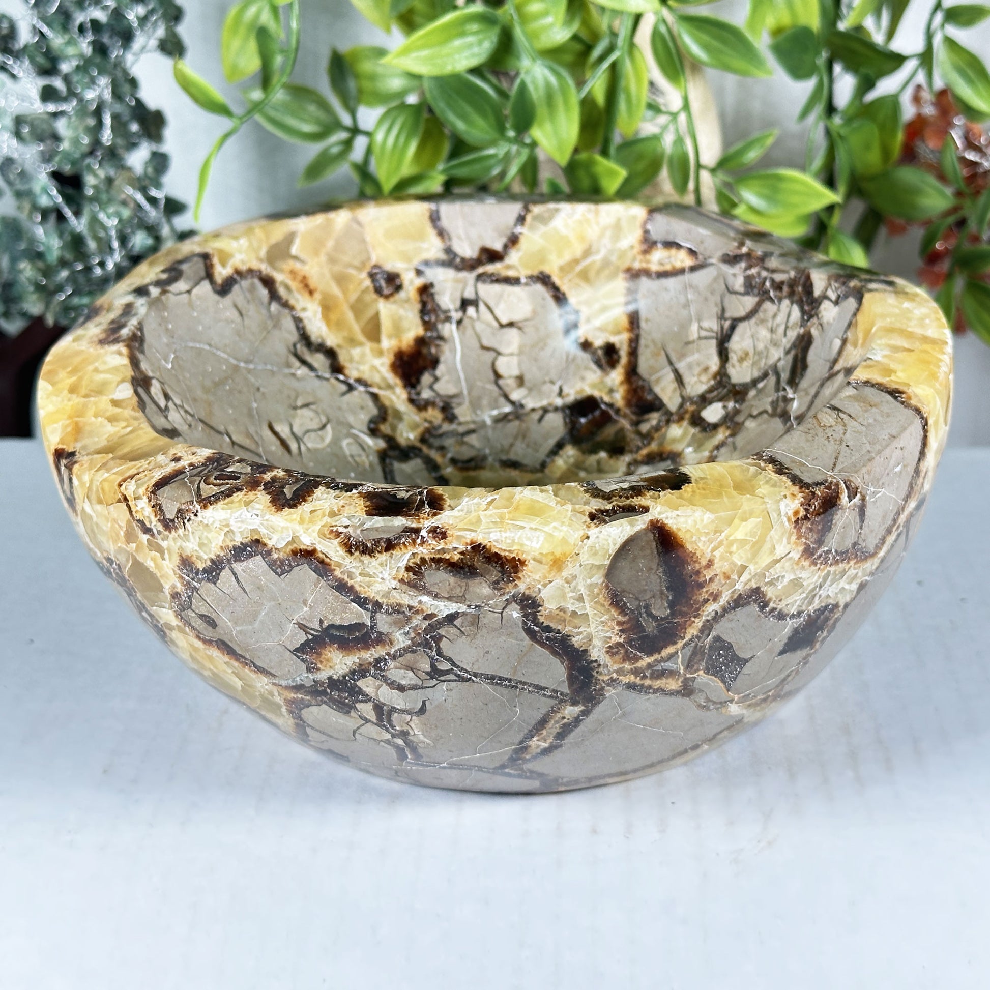 Septarian Crystal Gemstone Bowl - Gem Avenue Retail