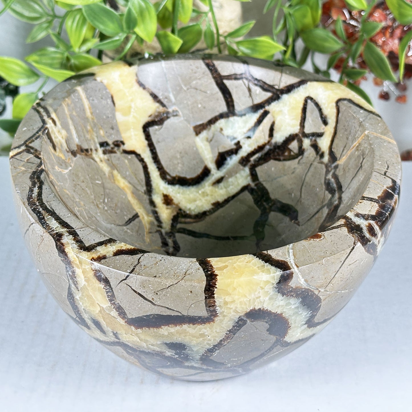Septarian Crystal Gemstone Bowl - Gem Avenue Retail