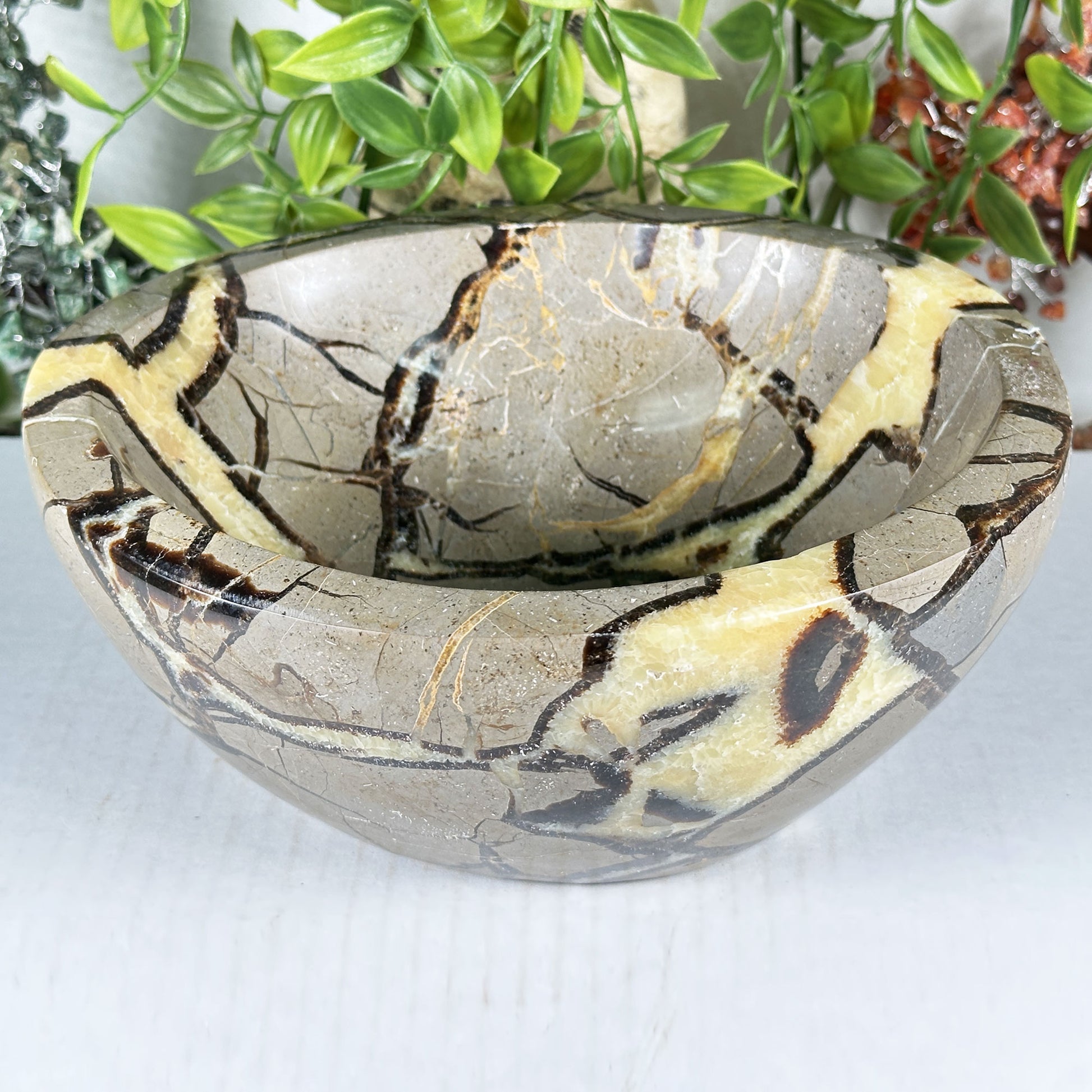 Septarian Crystal Gemstone Bowl - Gem Avenue Retail