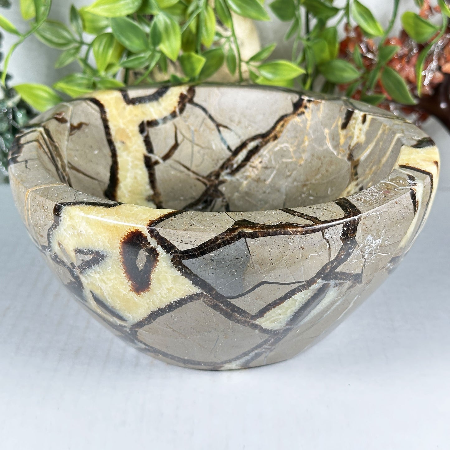 Septarian Crystal Gemstone Bowl - Gem Avenue Retail