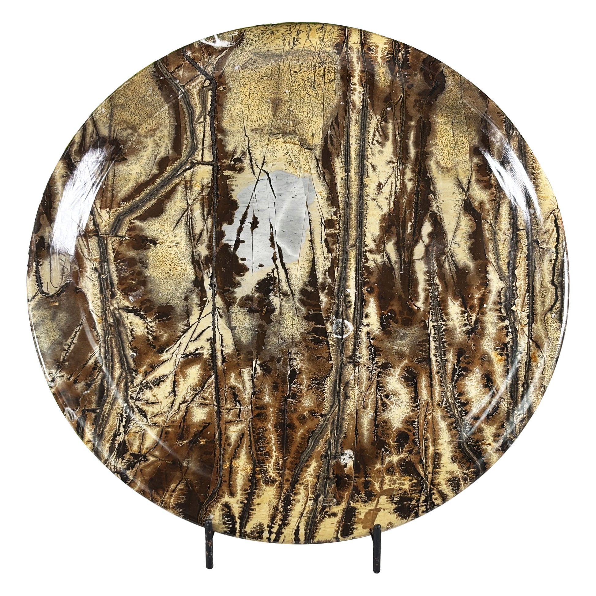 Picture Jasper Crystal Plate - Gem Avenue Retail