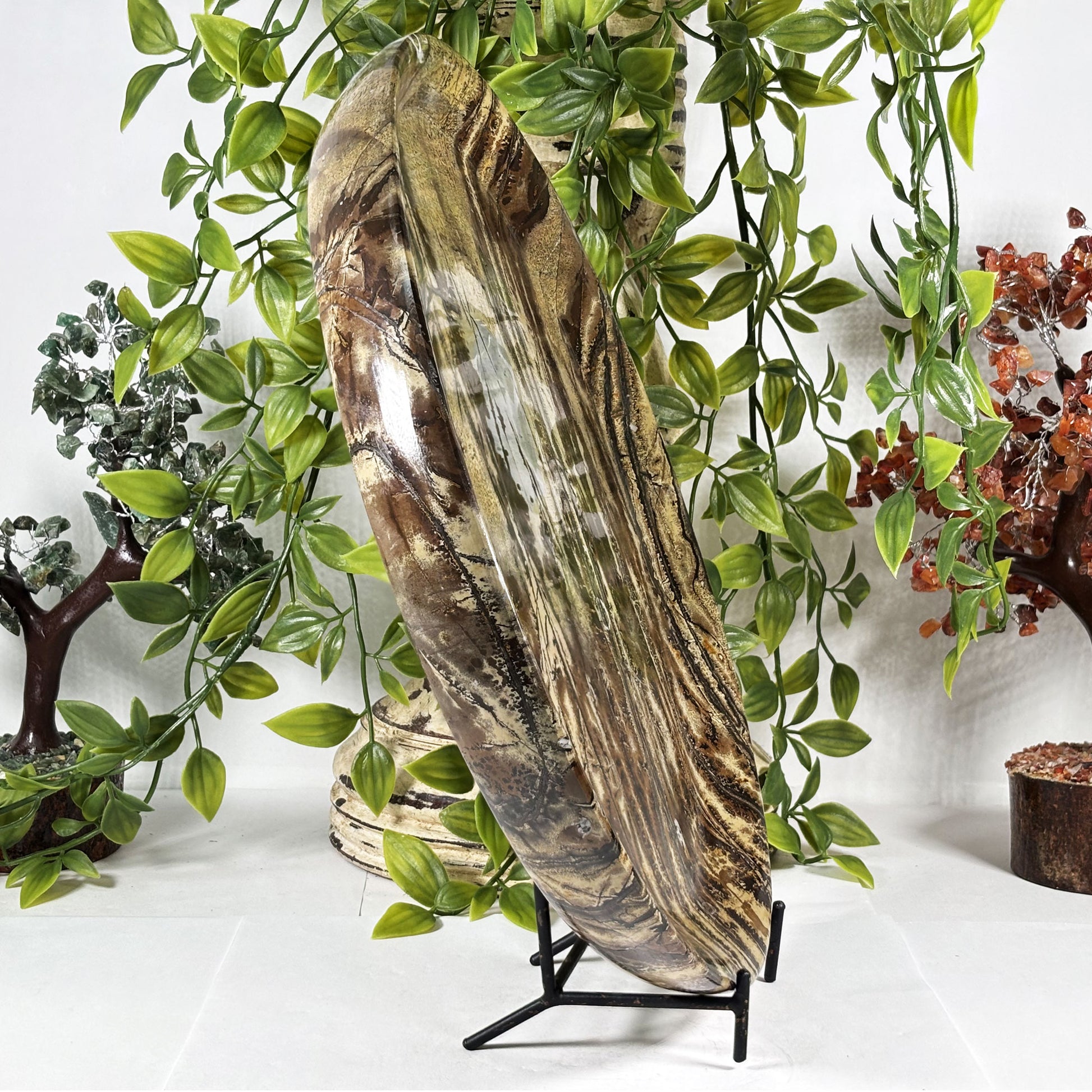 Picture Jasper Crystal Plate - Gem Avenue Retail