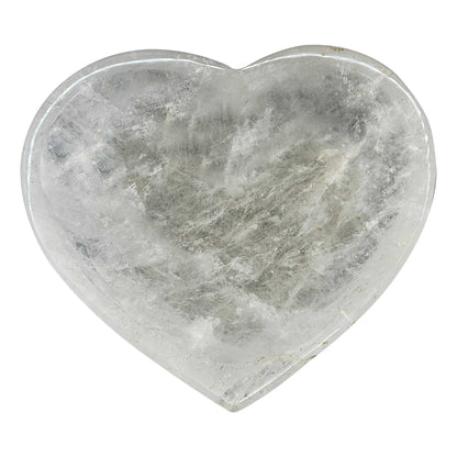 Clear Quartz Heart Bowl Polished Crystal Gemstone Decor - Gem Avenue Retail