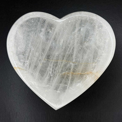 Clear Quartz Crystal Heart Bowl Polished Stone - Gem Avenue Retail