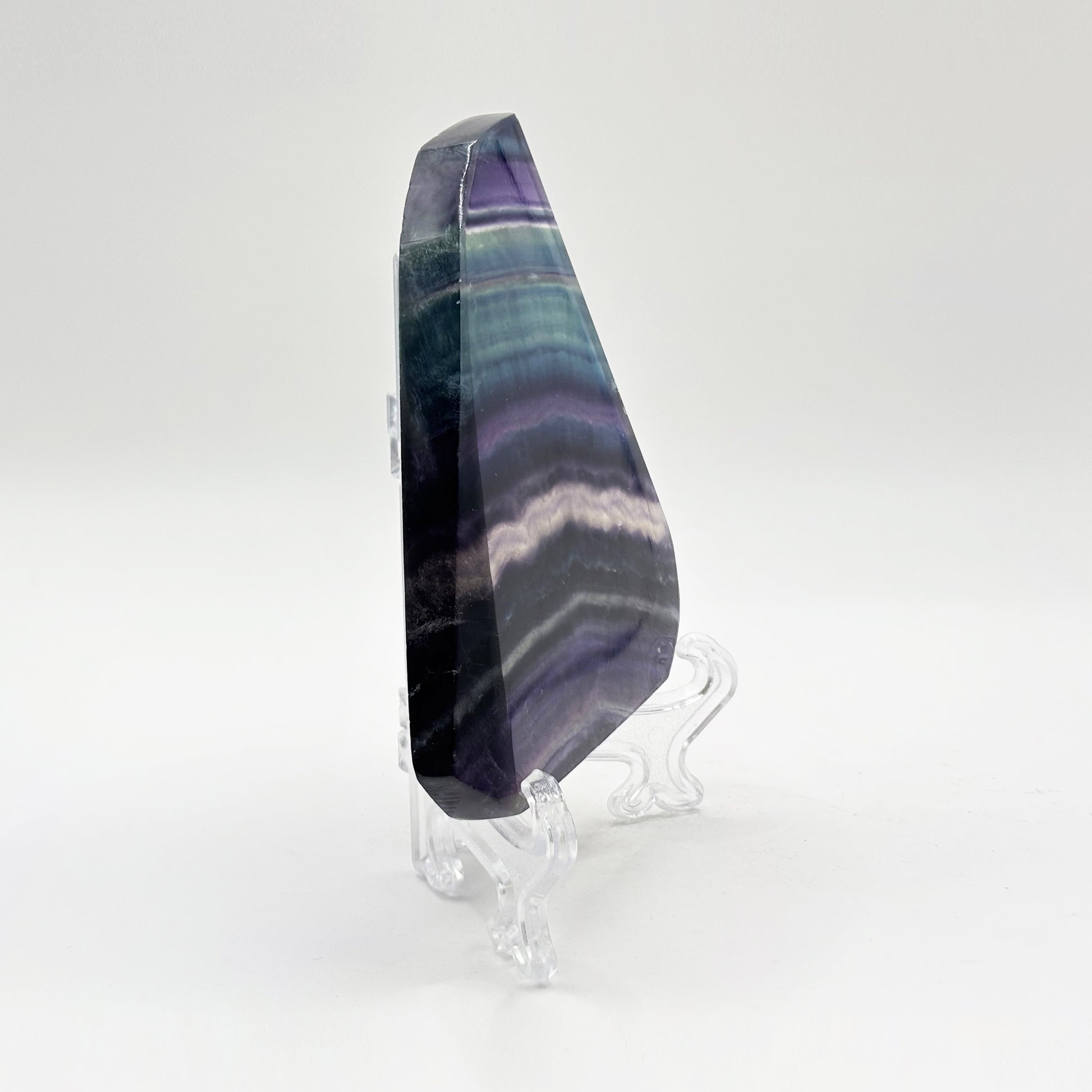 Natural Rainbow Fluorite Crystal Slab - Gem Avenue Retail