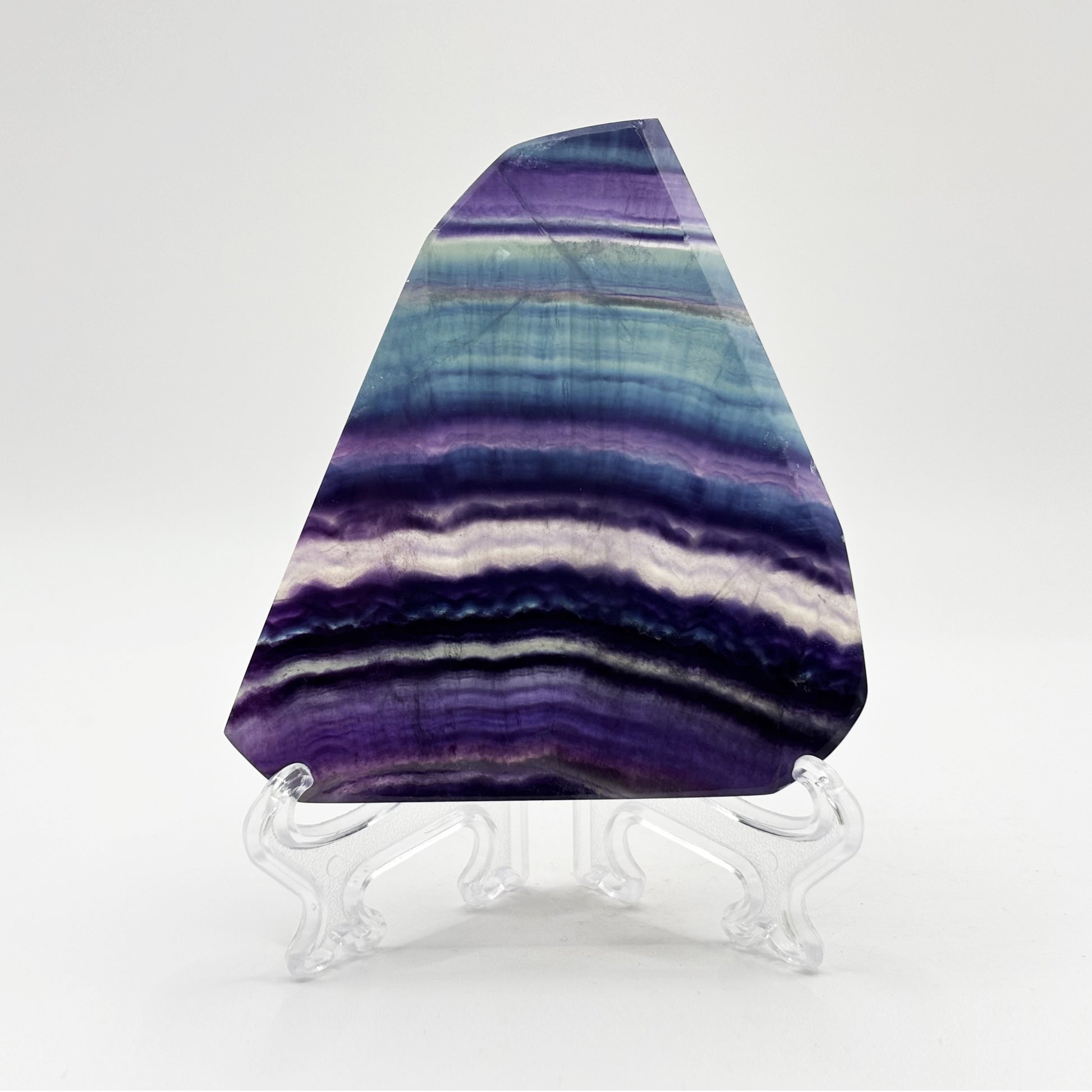 Natural Rainbow Fluorite Crystal Slab - Gem Avenue Retail