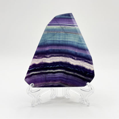Natural Rainbow Fluorite Crystal Slab - Gem Avenue Retail