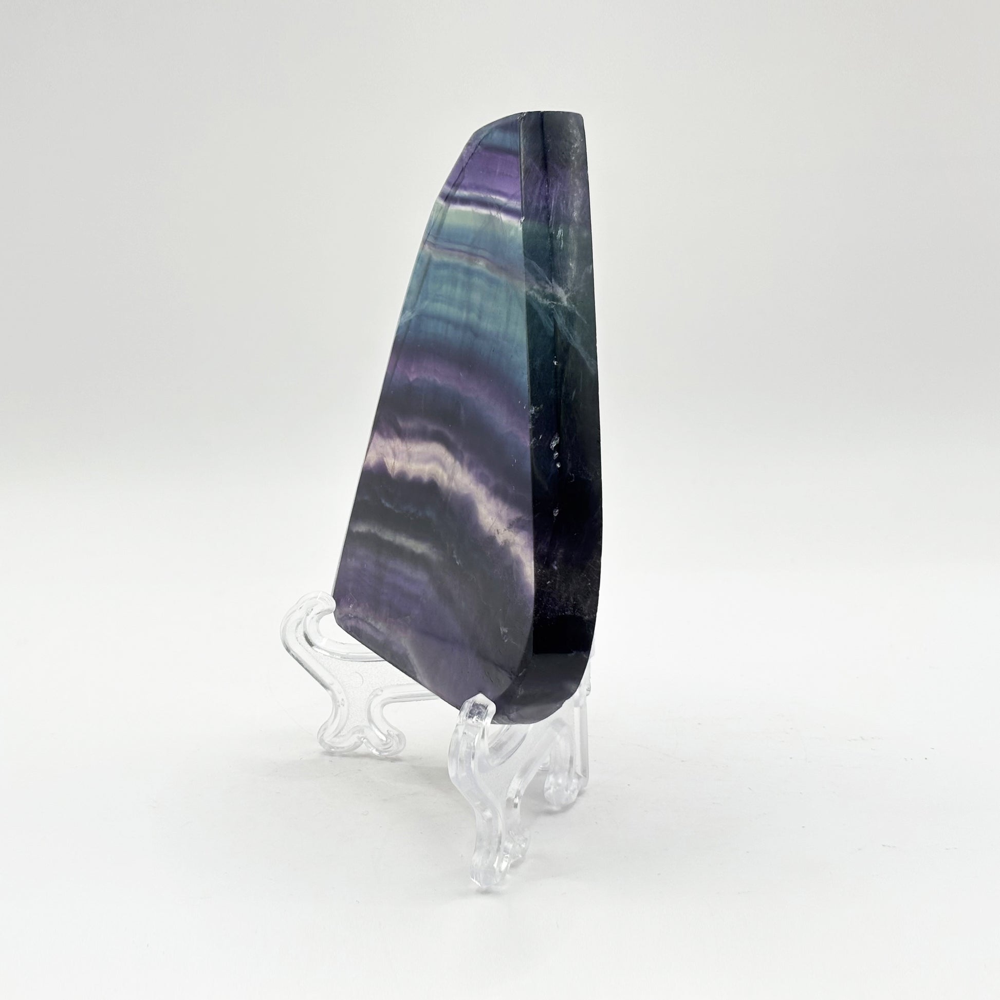 Natural Rainbow Fluorite Crystal Slab - Gem Avenue Retail