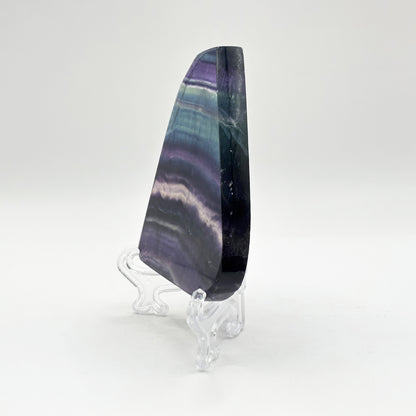 Natural Rainbow Fluorite Crystal Slab - Gem Avenue Retail