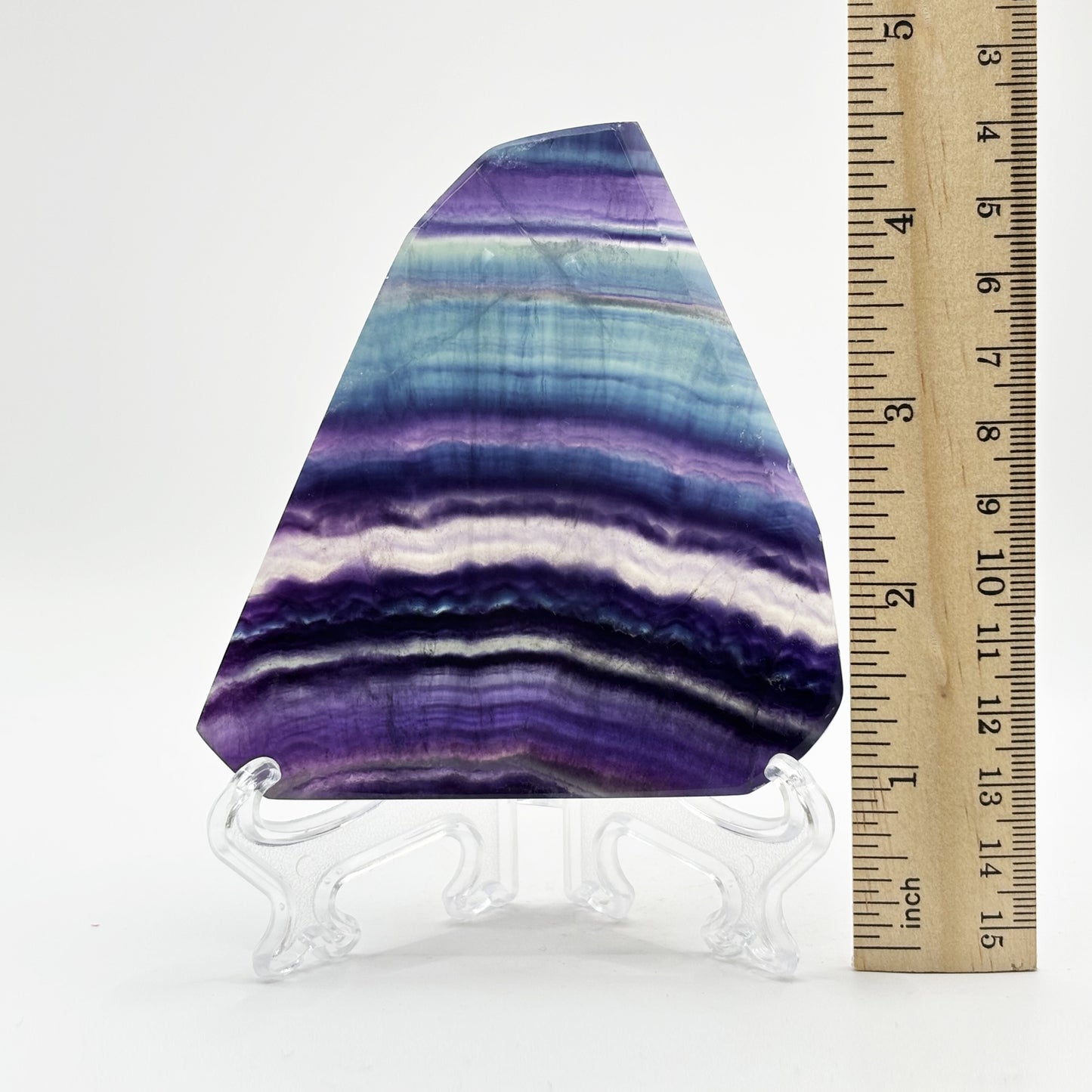 Natural Rainbow Fluorite Crystal Slab - Gem Avenue Retail