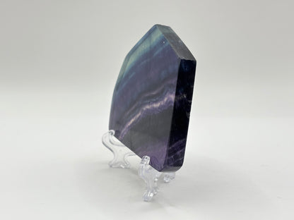 Natural Rainbow Fluorite Crystal Slab Polished Healing Stone for Energy Balance, Meditation & Home Decor - RSL071