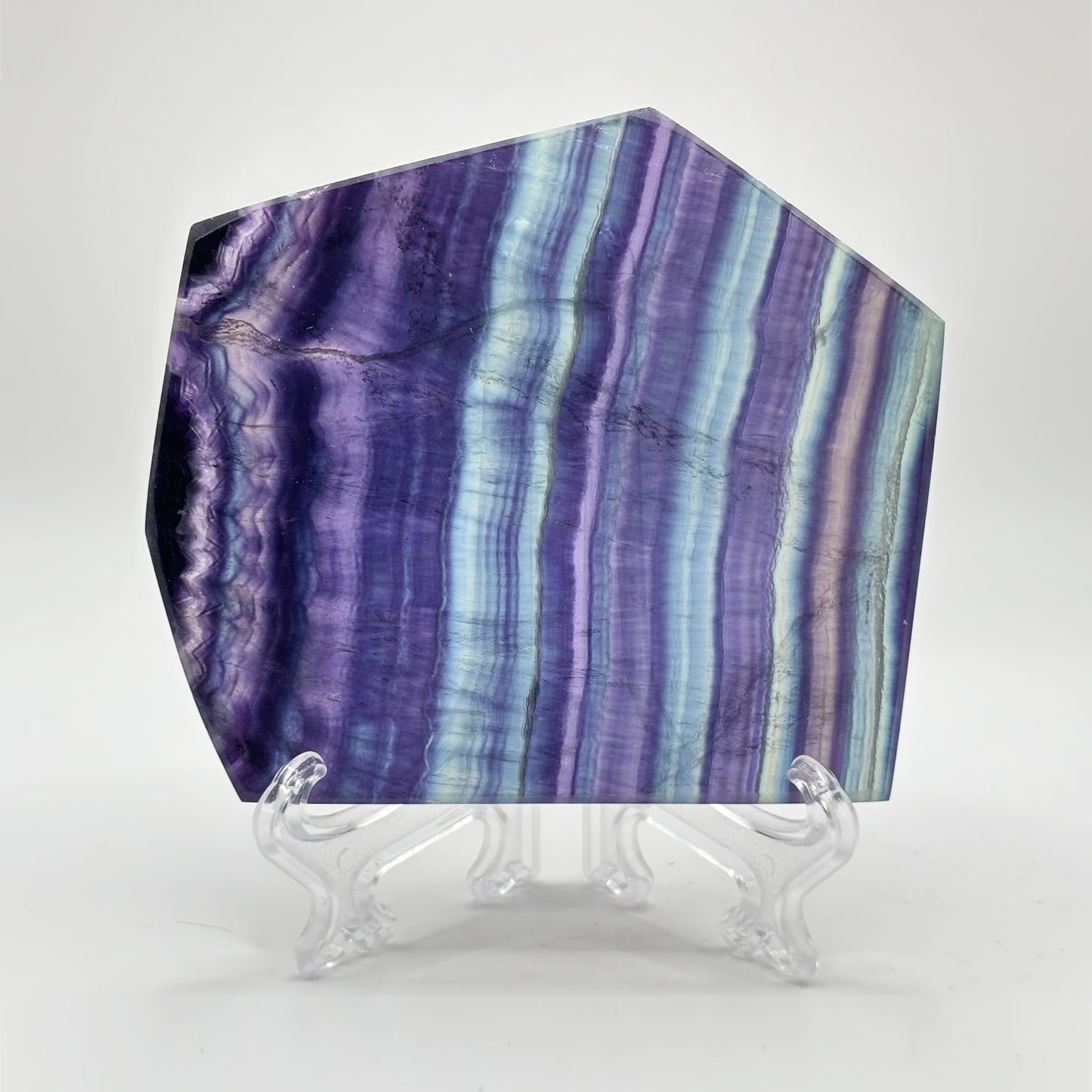 Natural Rainbow Fluorite Crystal Slab - Gem Avenue Retail