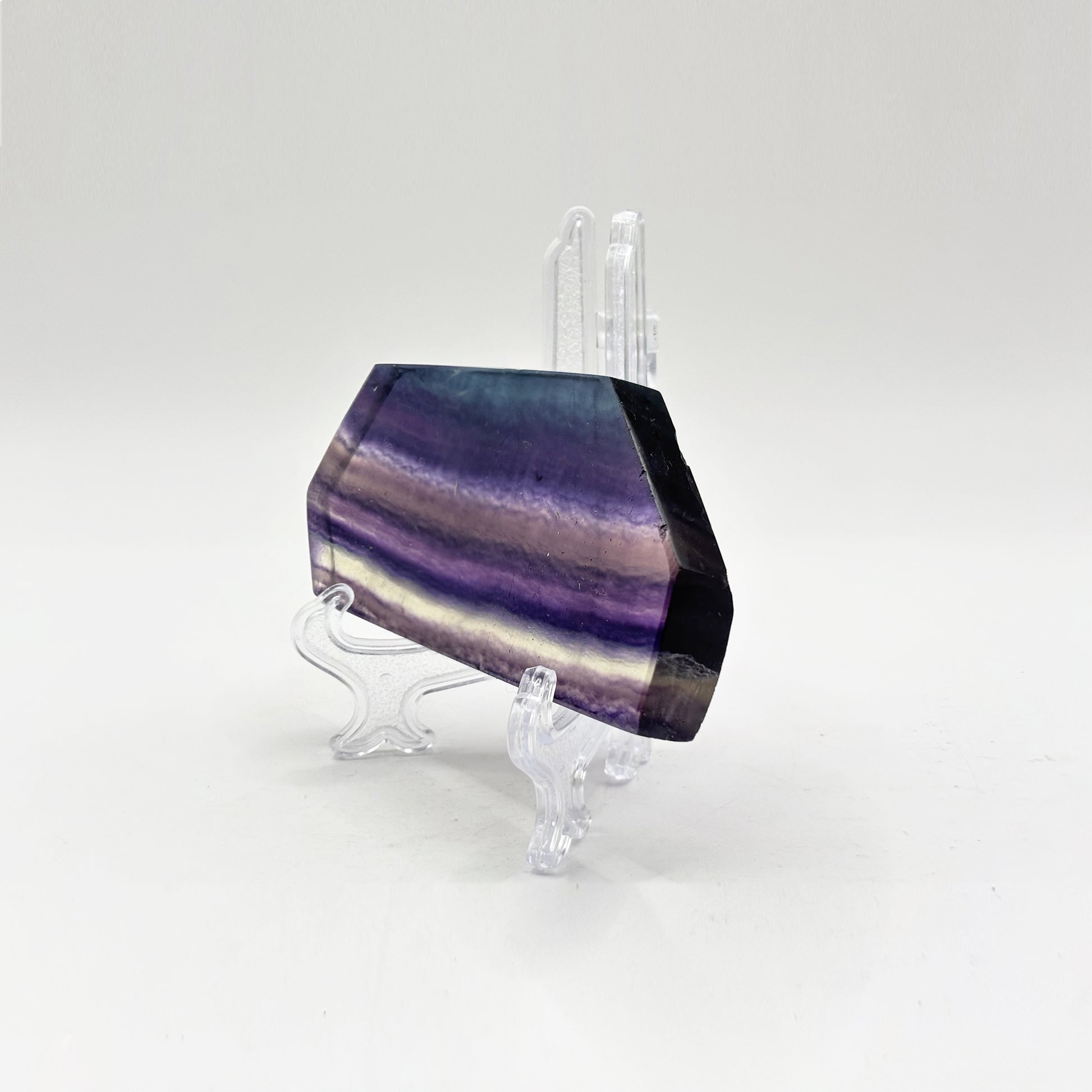 Natural Rainbow Fluorite Crystal Slab - Gem Avenue Retail