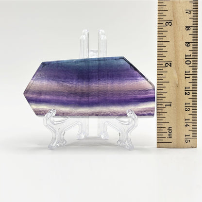Natural Rainbow Fluorite Crystal Slab - Gem Avenue Retail