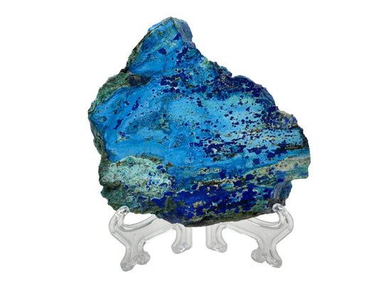 Natural Azurite Malachite Crystal Slab Polished Stone for Energy, Focus, Stress Relief & Home or Office Display – RSL078