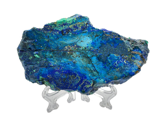 Natural Azurite Malachite Crystal Slab Polished Stone for Energy, Focus, Meditation & Home Display – RSL080