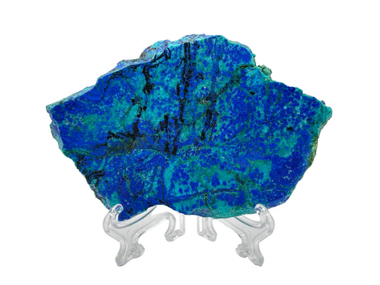 Natural Azurite Malachite Crystal Slab Polished Stone for Energy, Focus, Meditation & Home or Office Display – RSL081