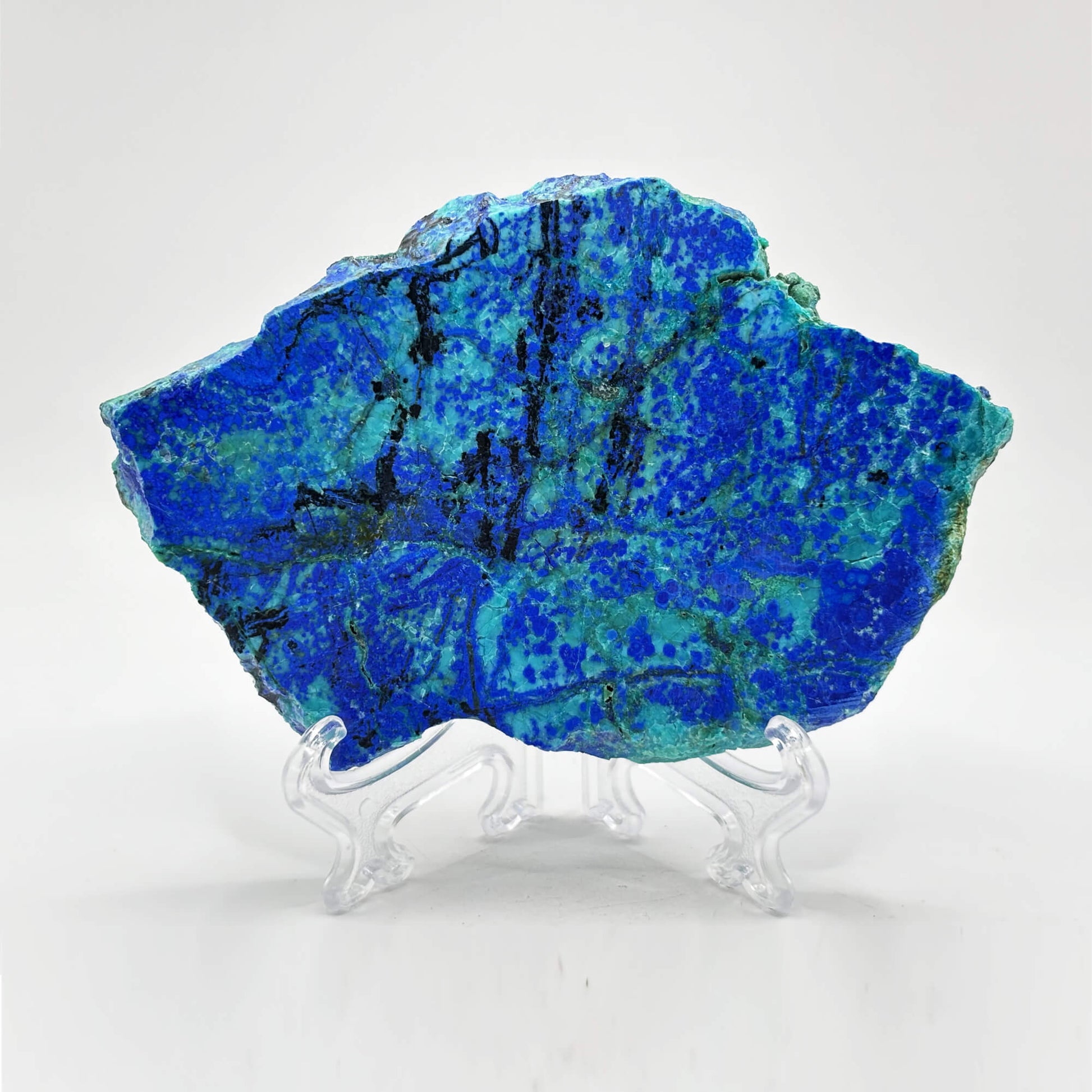 Natural Azurite Malachite Crystal Slab - Gem Avenue Retail