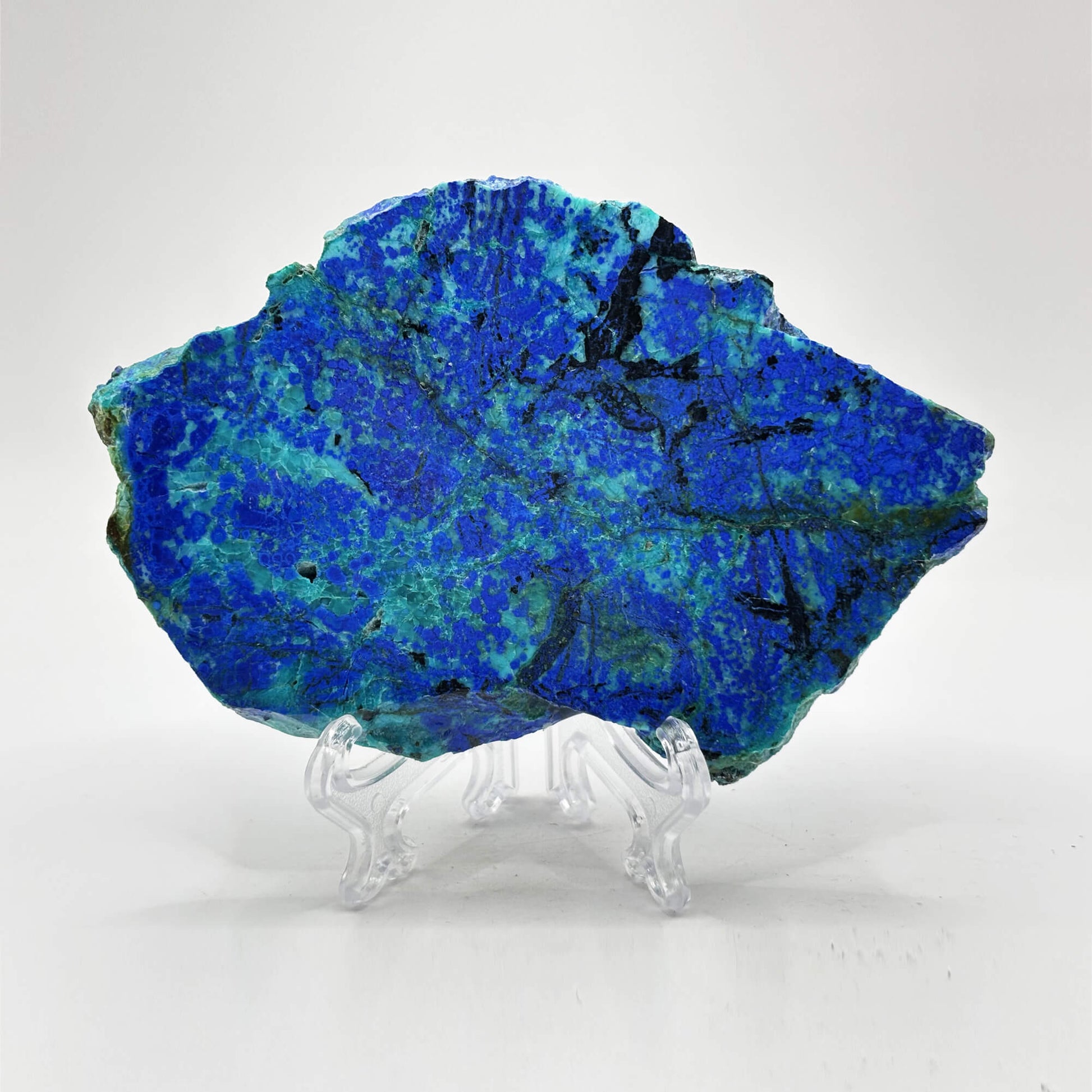 Natural Azurite Malachite Crystal Slab - Gem Avenue Retail