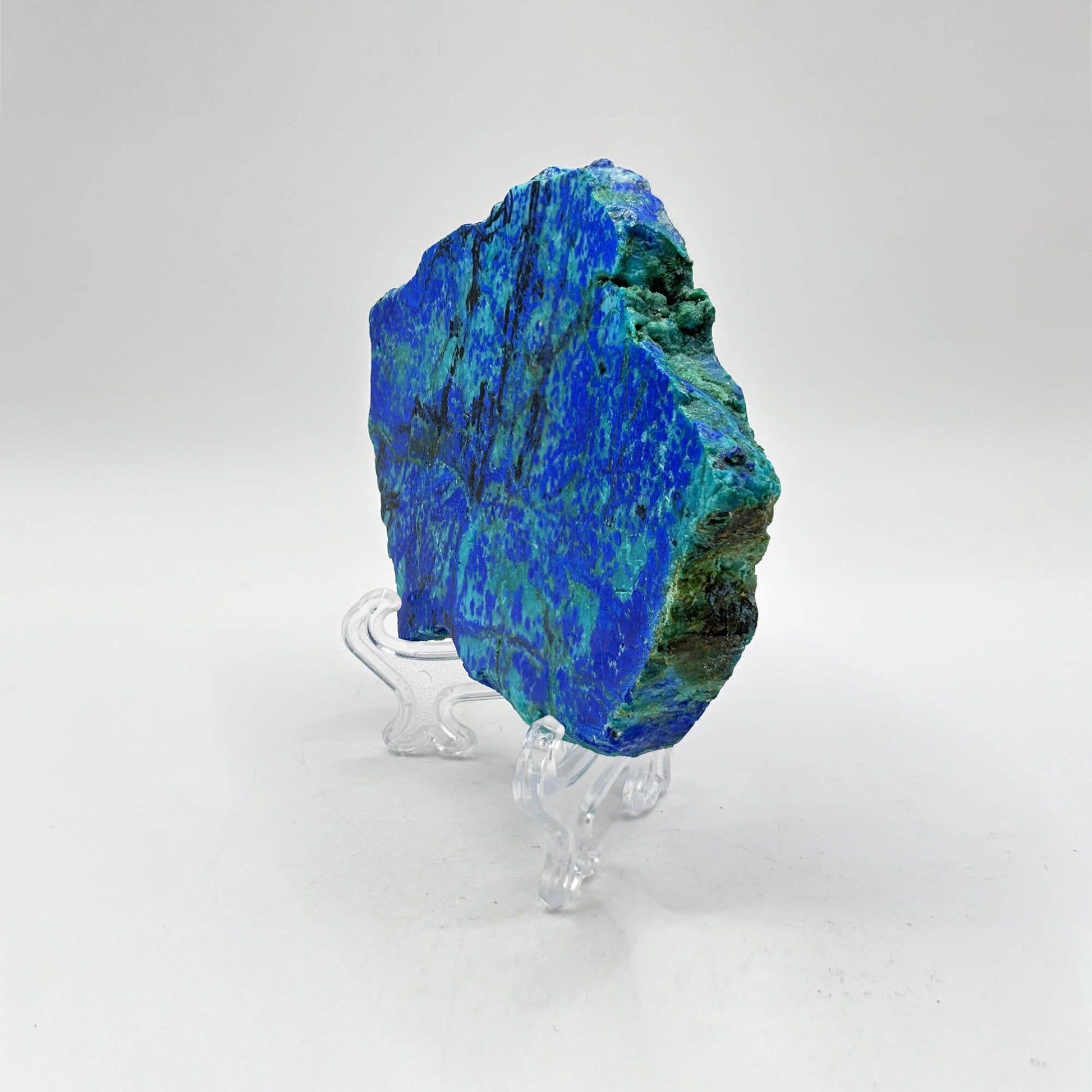 Natural Azurite Malachite Crystal Slab - Gem Avenue Retail