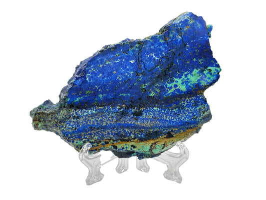 Natural Azurite Malachite Crystal Slab Polished Stone for Energy, Focus, Meditation & Home Display – RSL083
