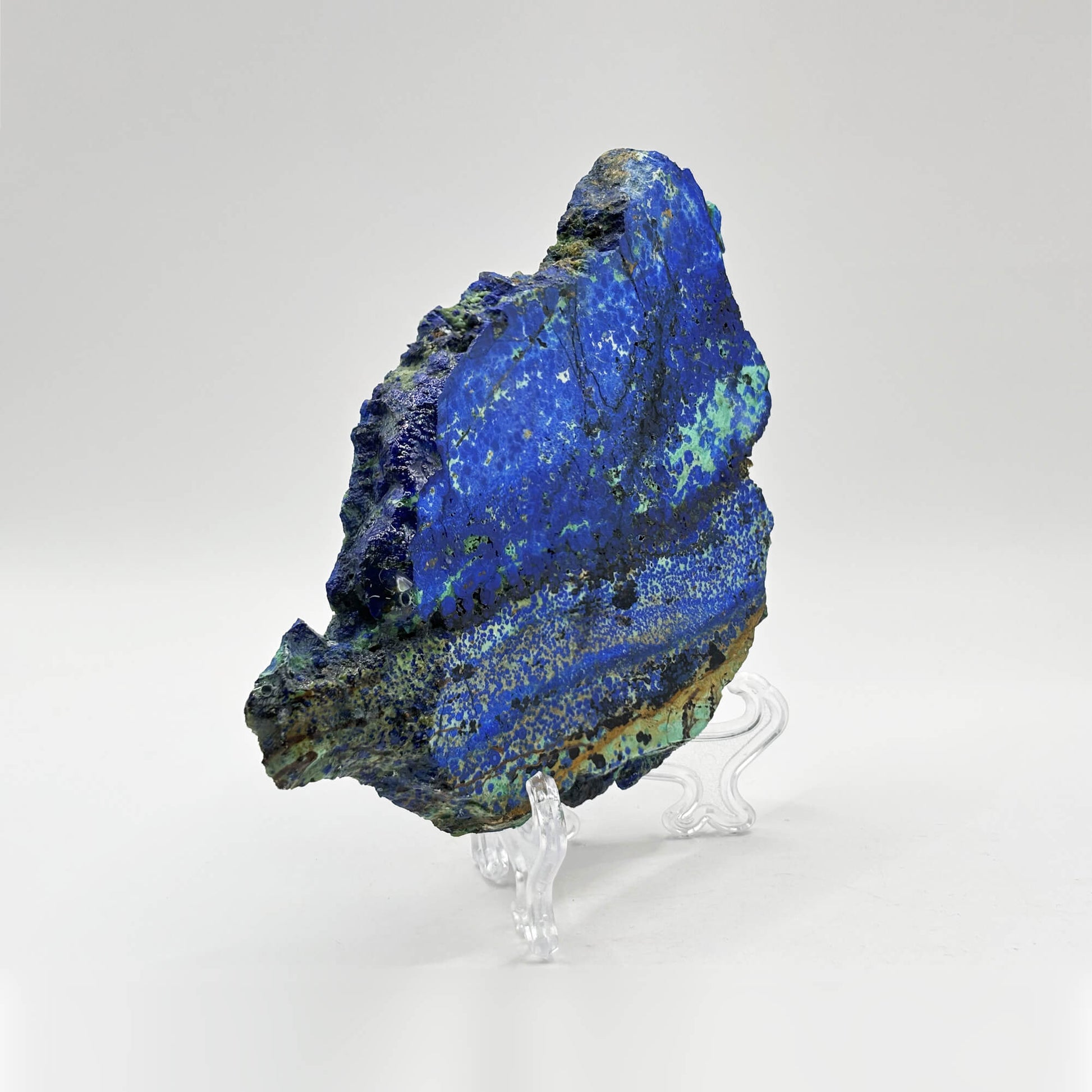 Natural Azurite Malachite Crystal Slab - Gem Avenue Retail