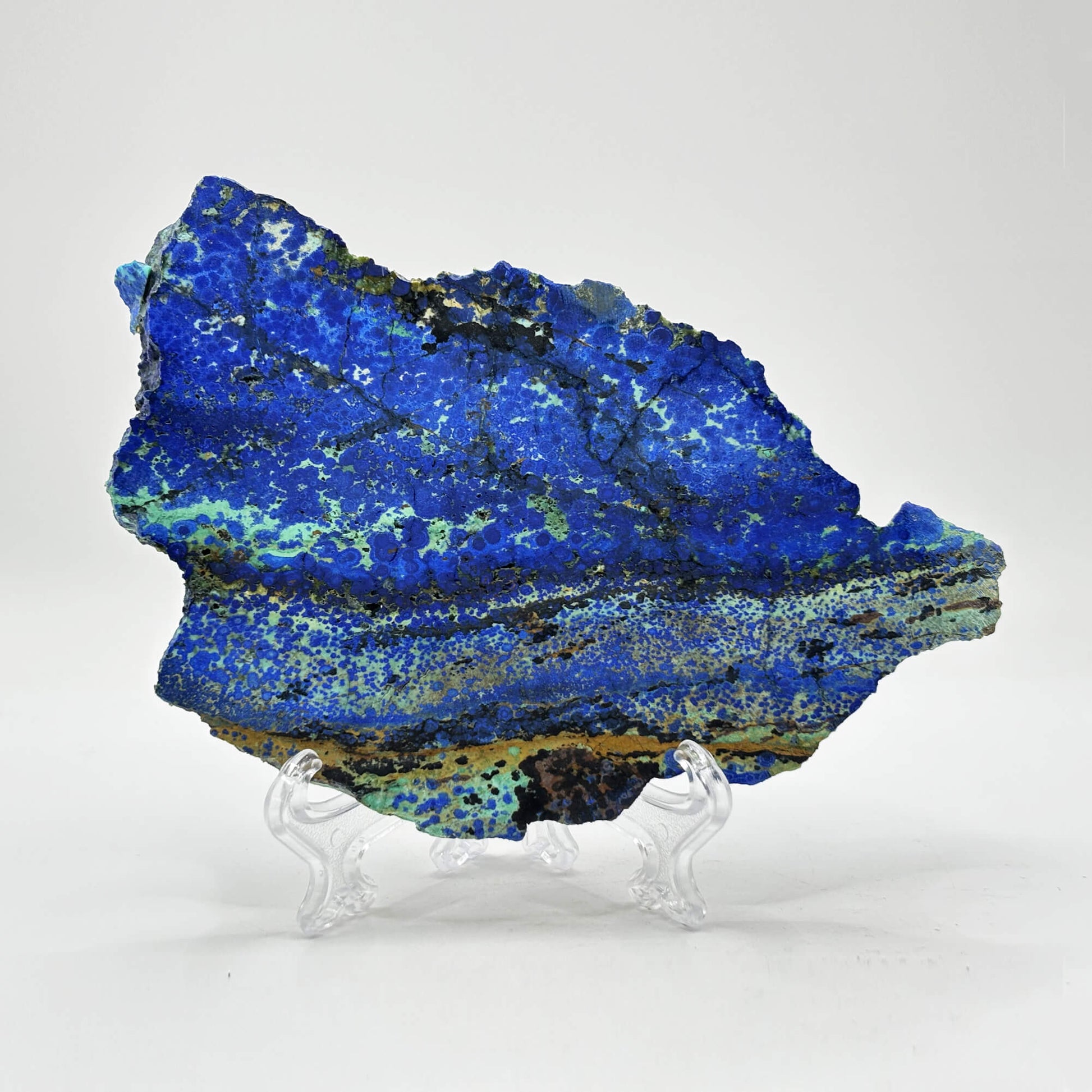 Natural Azurite Malachite Crystal Slab - Gem Avenue Retail