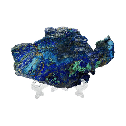 Natural Polished Azurite Malachite Crystal Slab - Gem Avenue Retail