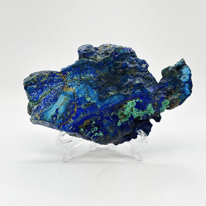 Natural Polished Azurite Malachite Crystal Slab - Gem Avenue Retail