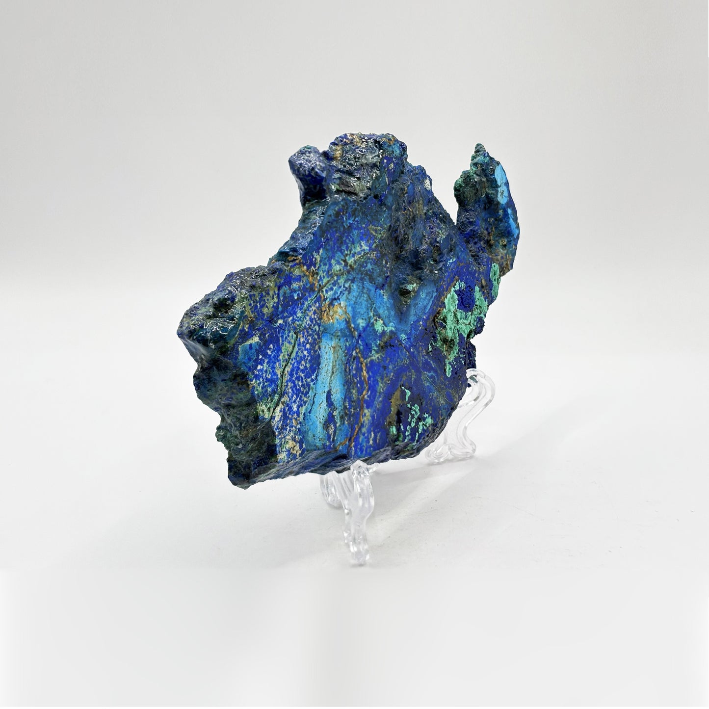 Natural Polished Azurite Malachite Crystal Slab - Gem Avenue Retail