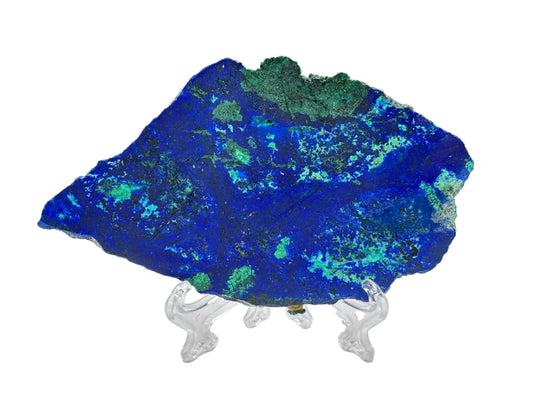 Azurite Malachite Crystal Slab Natural Polished Gemstone for Energy, Focus, Concentration & Home or Office Decoration – RSL085