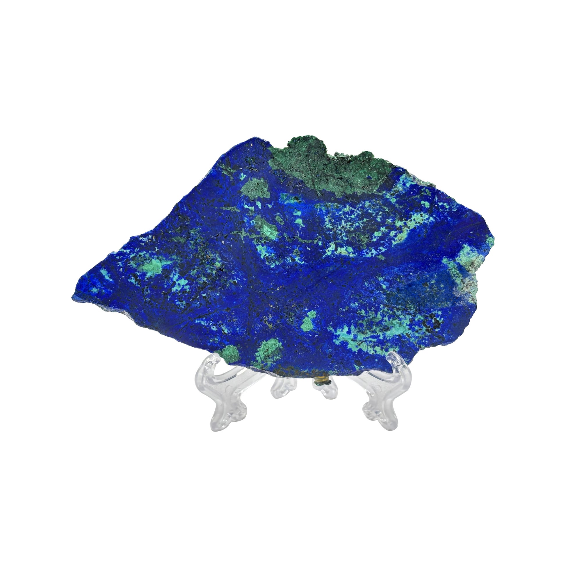 Natural Azurite Malachite Crystal Slab - Gem Avenue Retail