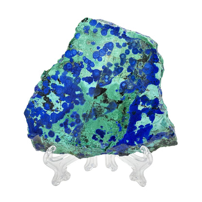 Natural Polished Azurite Malachite Crystal Slab - Gem Avenue Retail