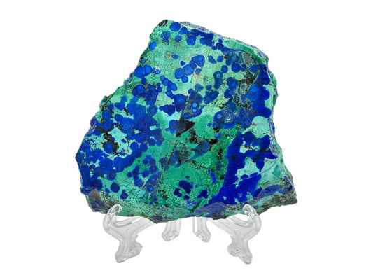 Natural Polished Azurite Malachite Crystal Slab Gemstone for Energy, Focus, Stress Relief & Home or Office Decor – RSL086