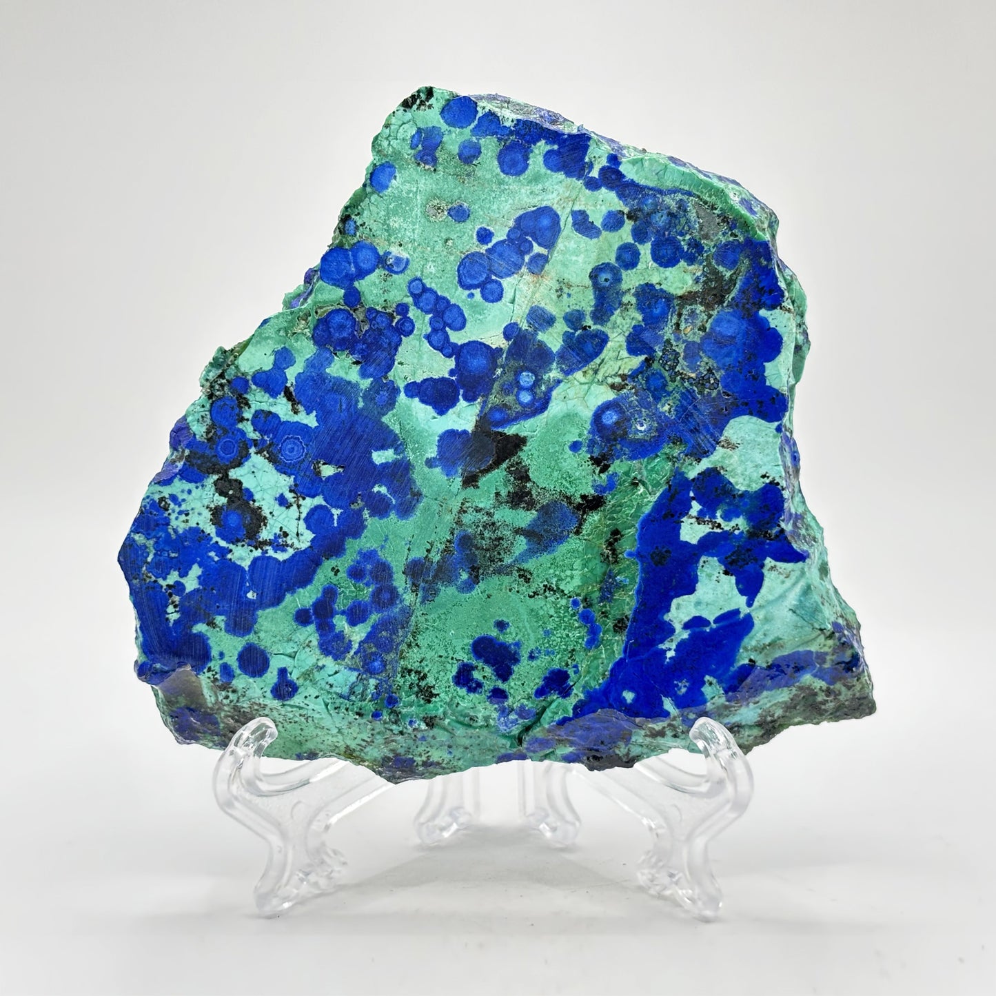 Natural Polished Azurite Malachite Crystal Slab - Gem Avenue Retail