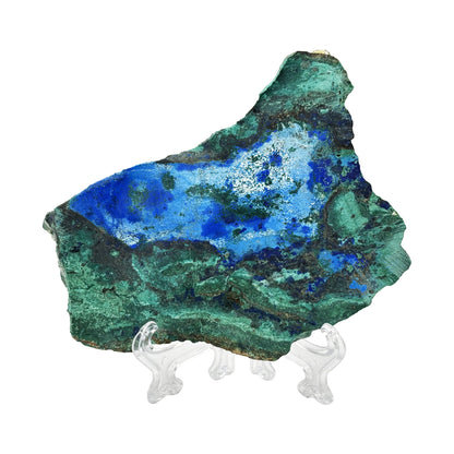 Natural Polished Azurite Malachite Crystal Slab - Gem Avenue Retail